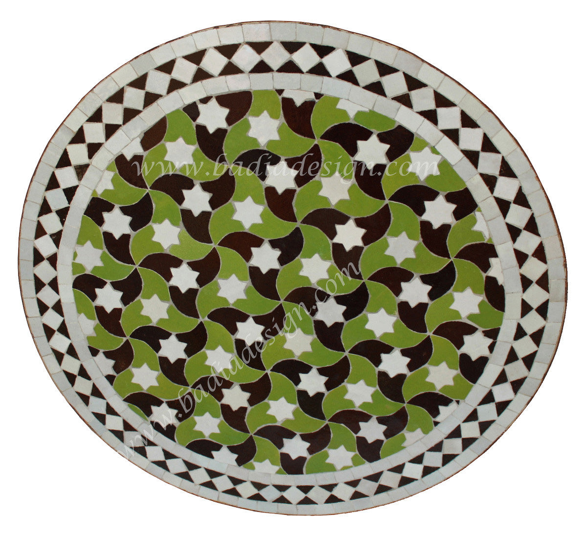 24" Round Moroccan Tile Table