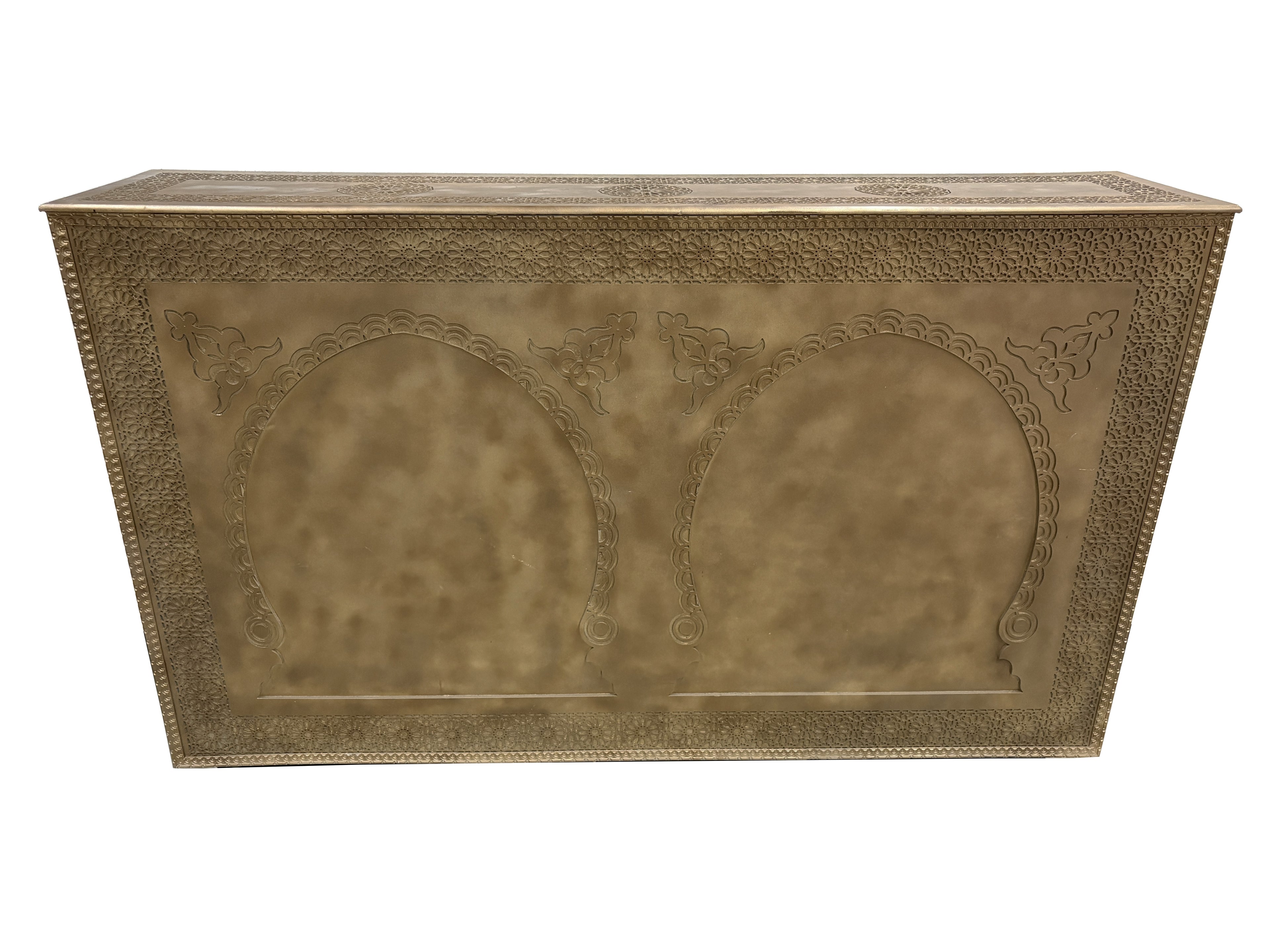 Gold Carved Cedar Wood Bar