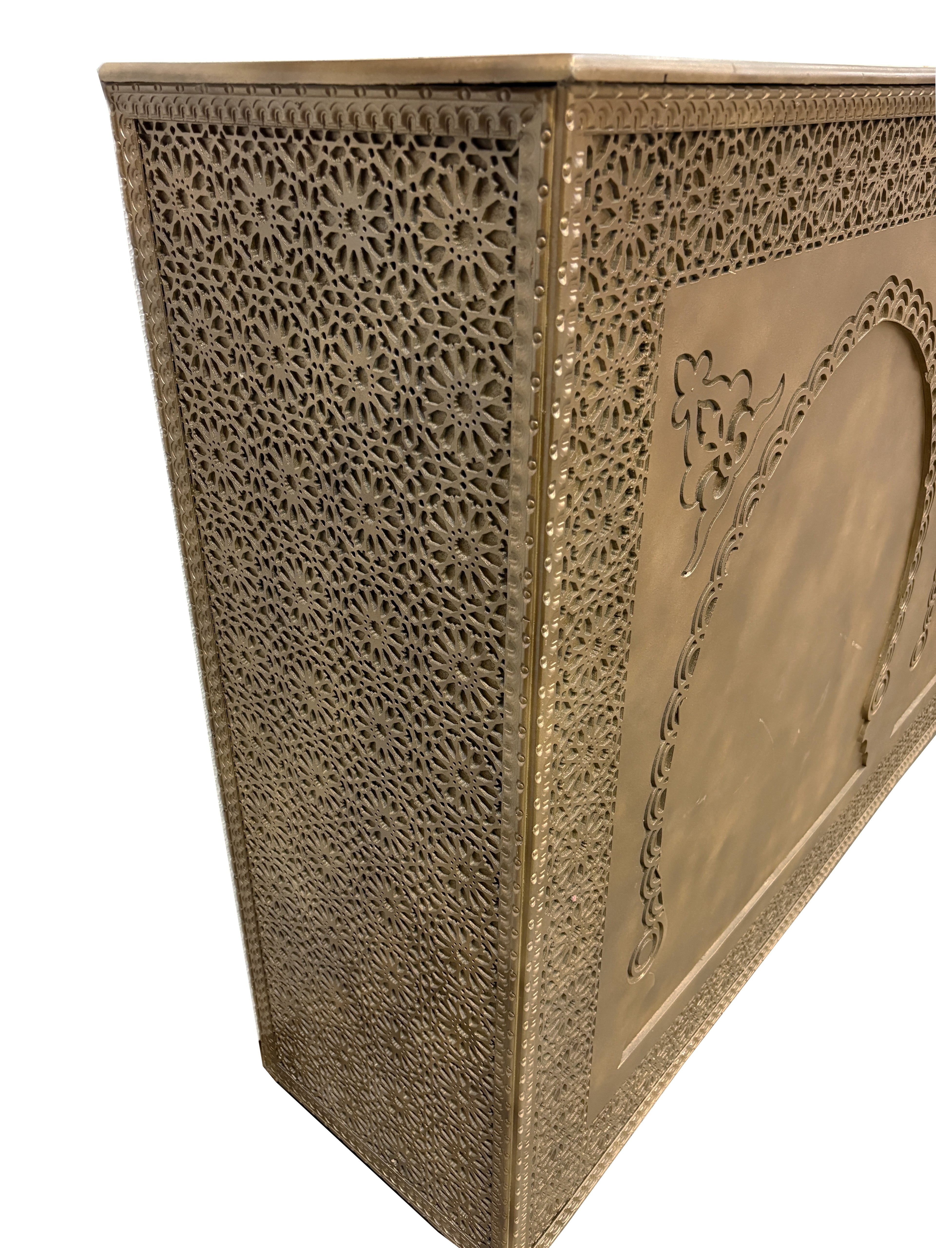 Gold Carved Cedar Wood Bar