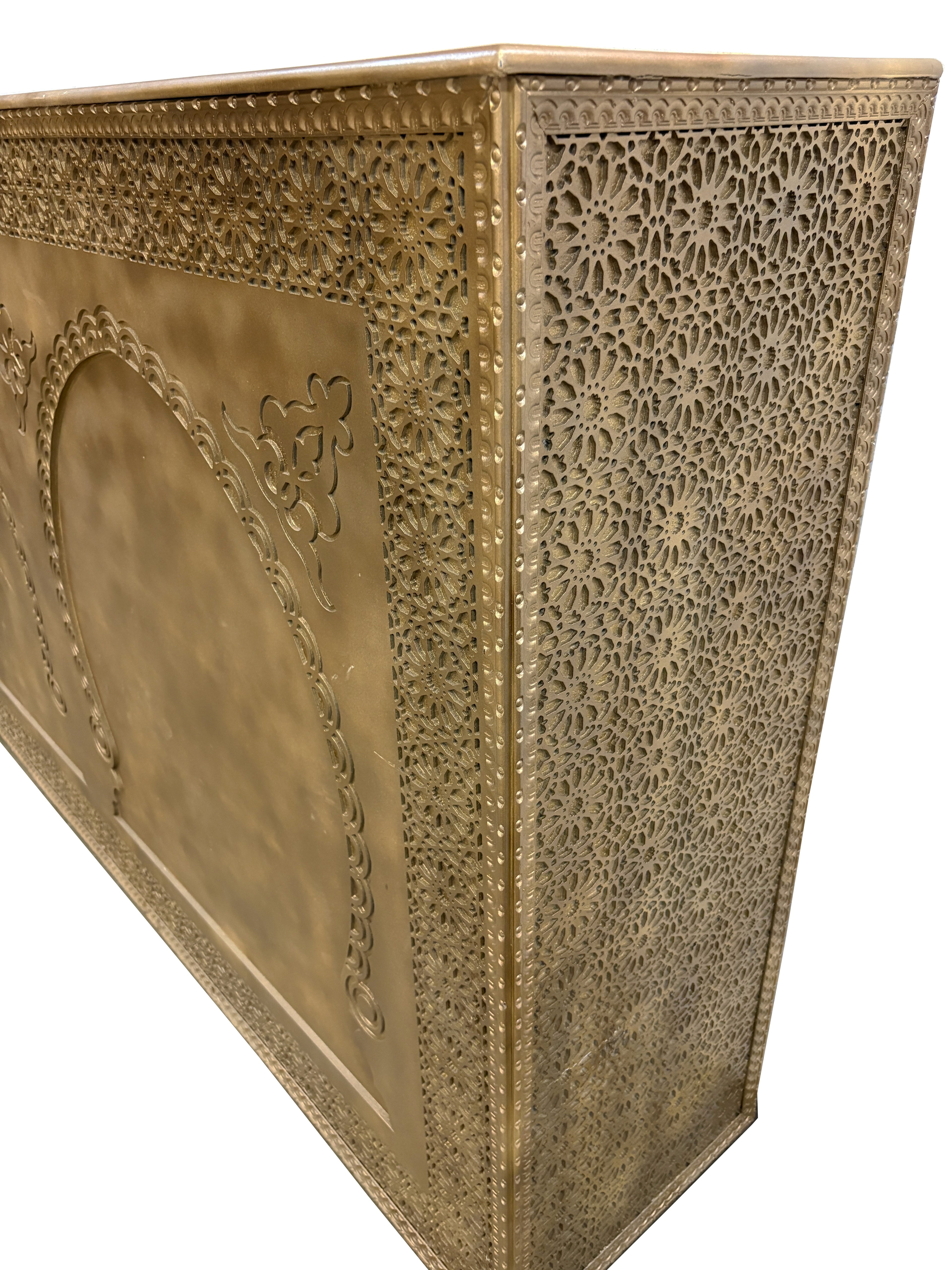 Gold Carved Cedar Wood Bar