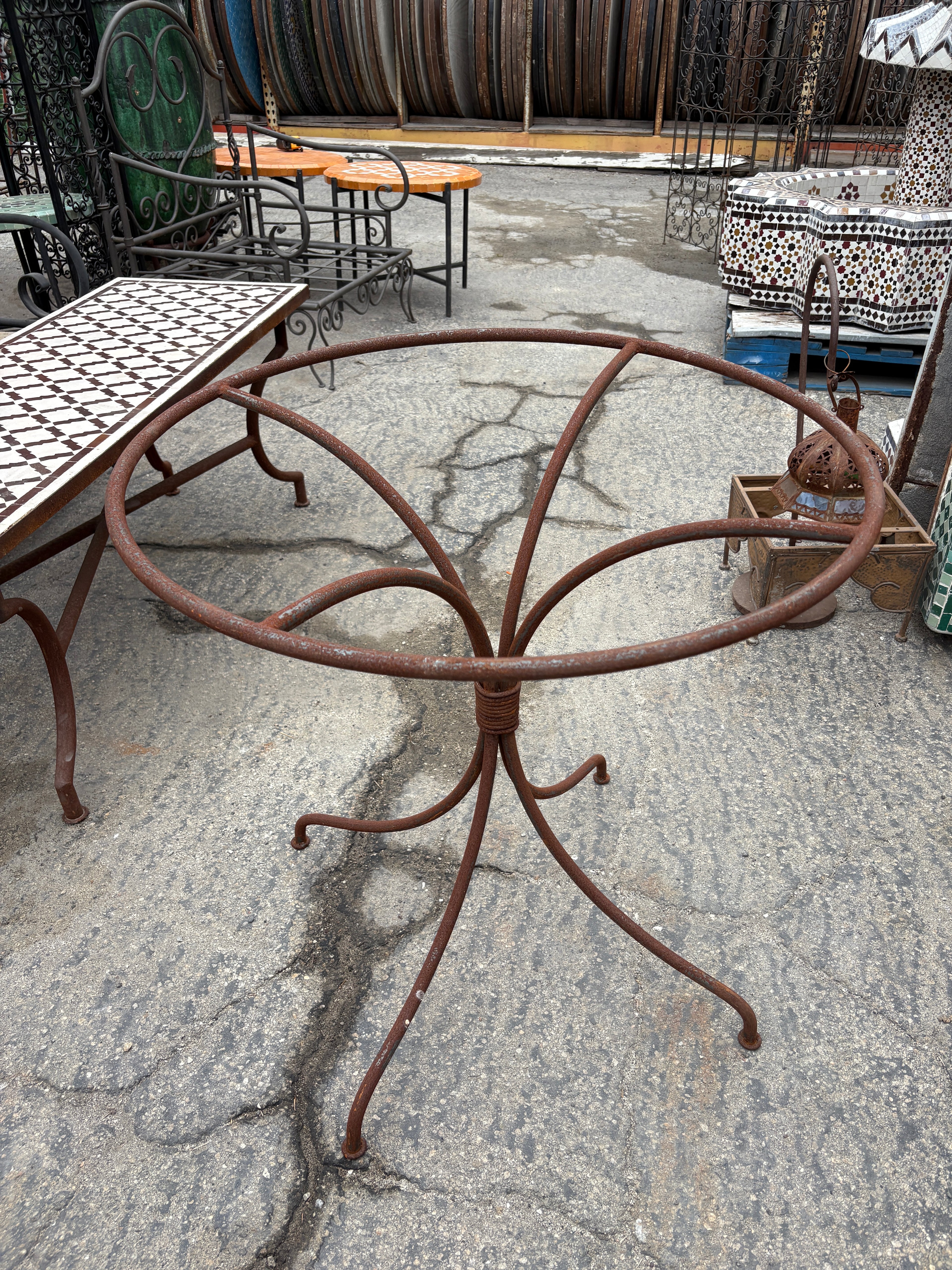 Wrought Iron Table Base