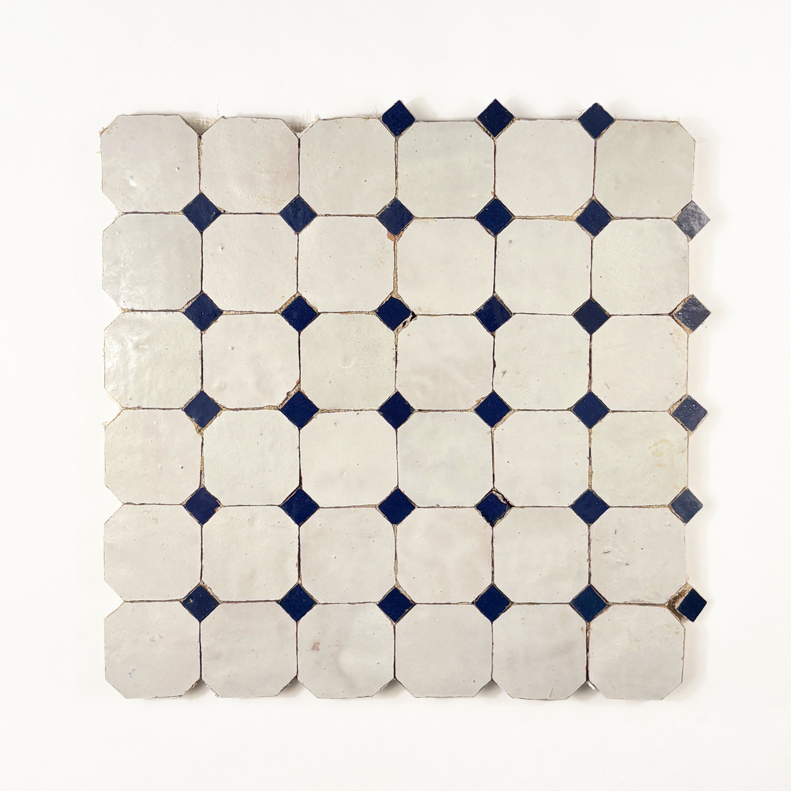 Kora Mosaic Blanc + Bleu