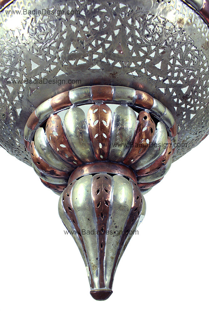 Silver and Bronze Color Chandelier