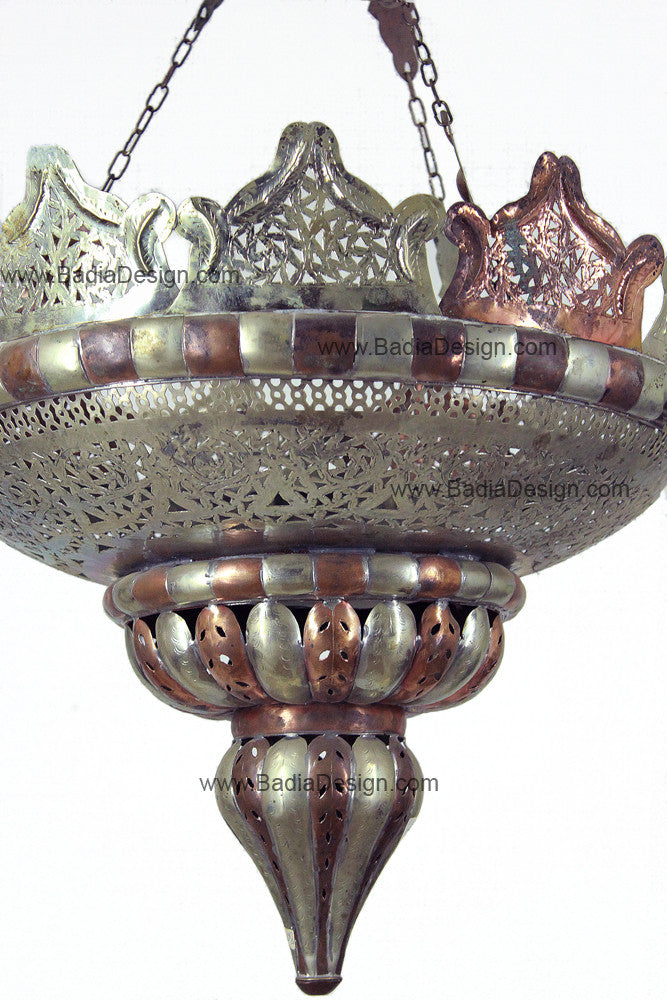 Silver and Bronze Color Chandelier