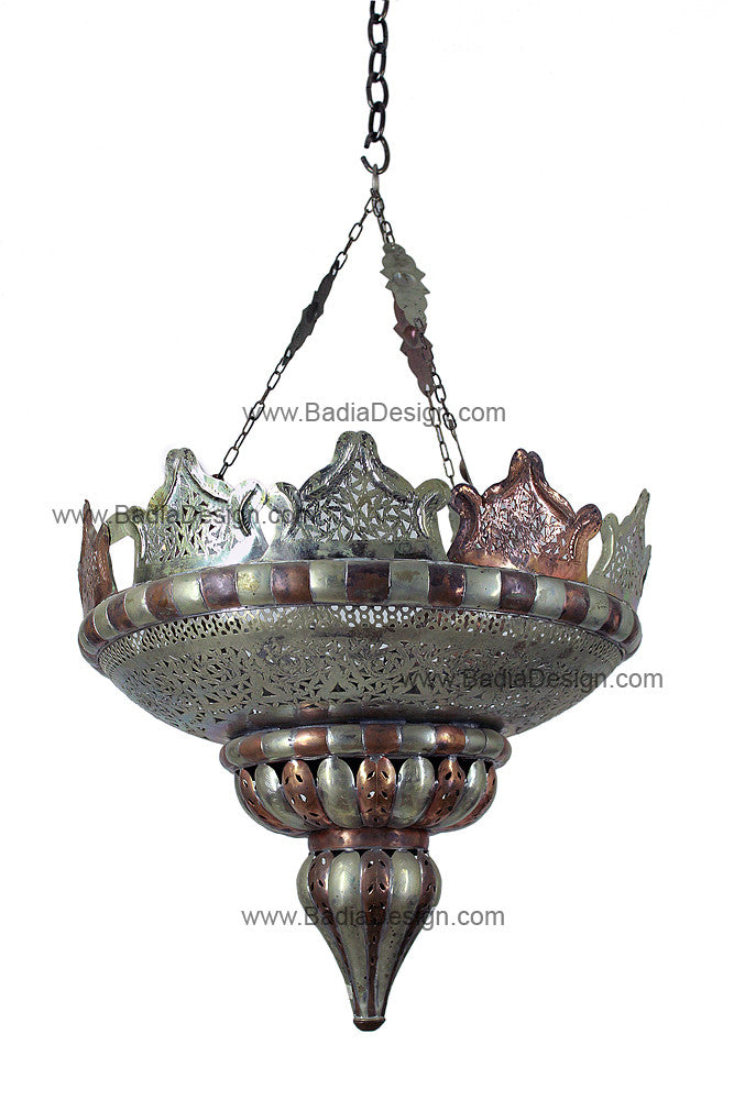 Silver and Bronze Color Chandelier