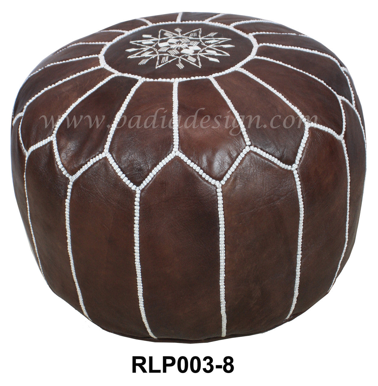 Premium Leather Moroccan Ottoman