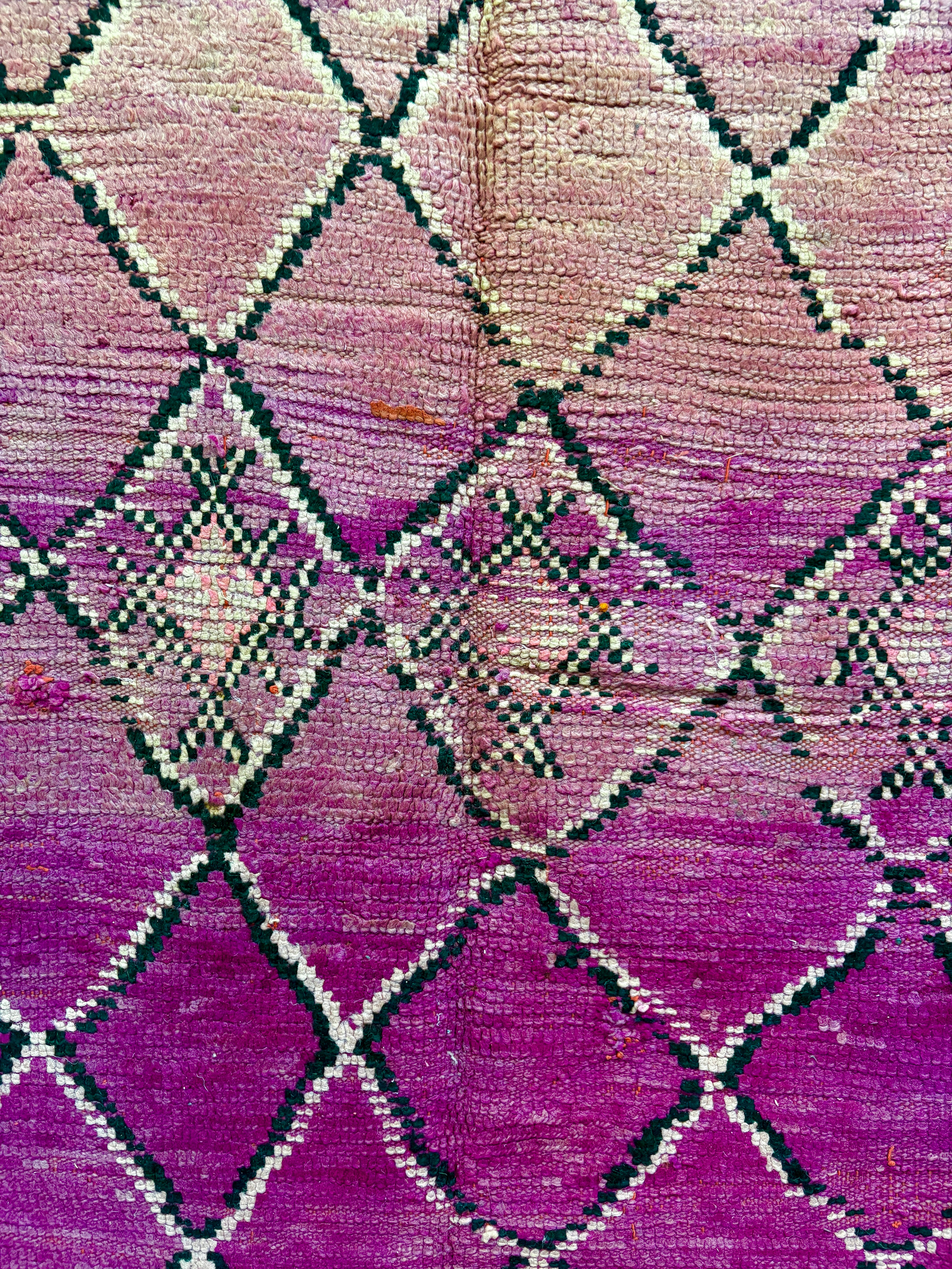 Vintage Handwoven Moroccan Boujaad Berber Rug