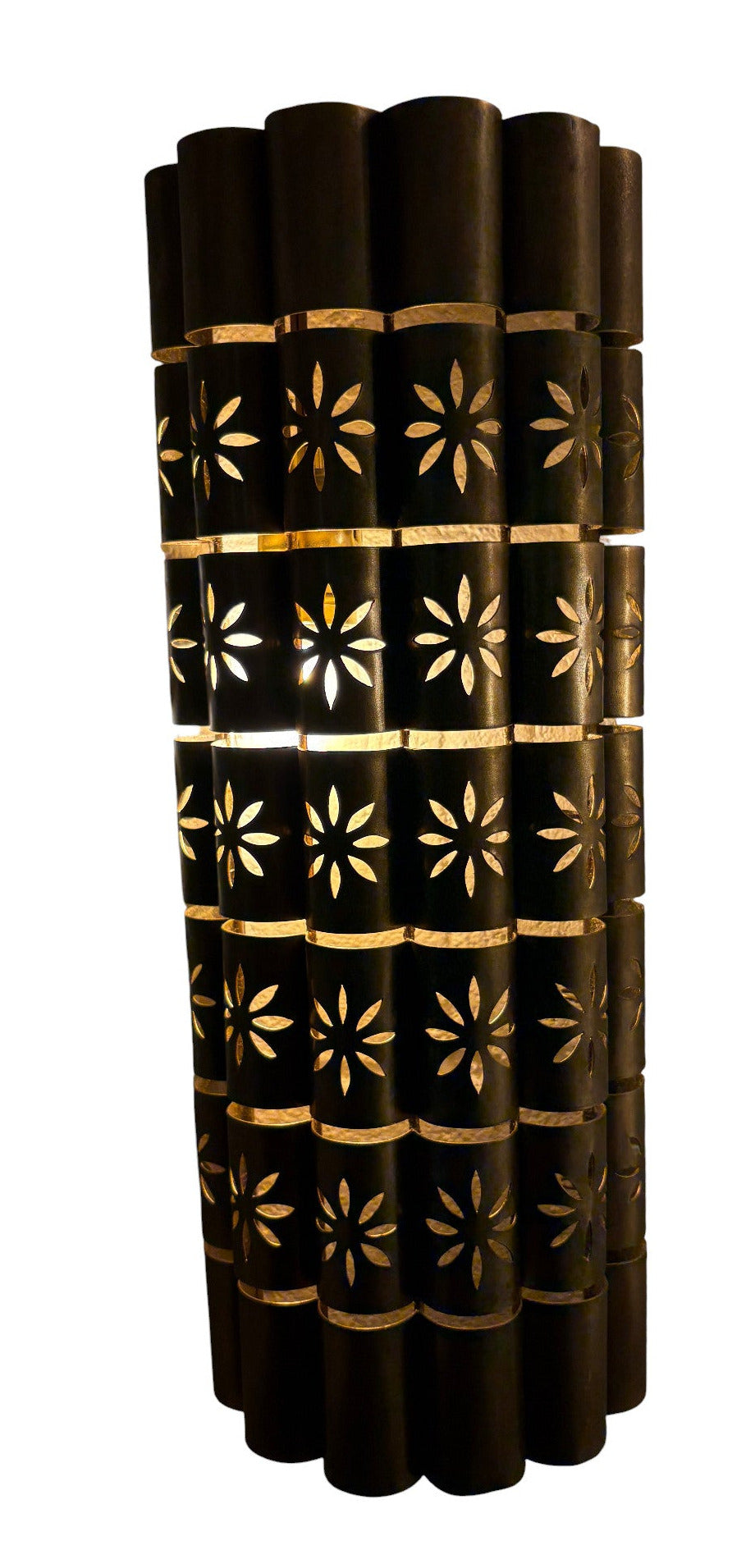 Artisanal Brass Curved Sconce Light Fixture