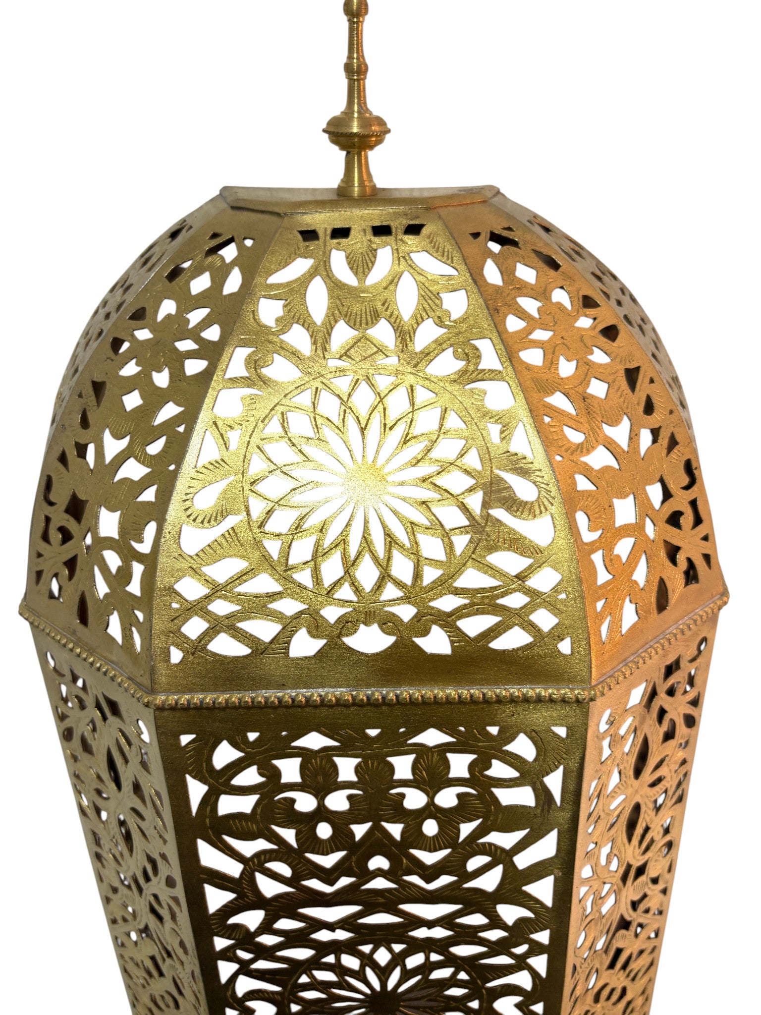Oblong Moroccan Brass Sconce