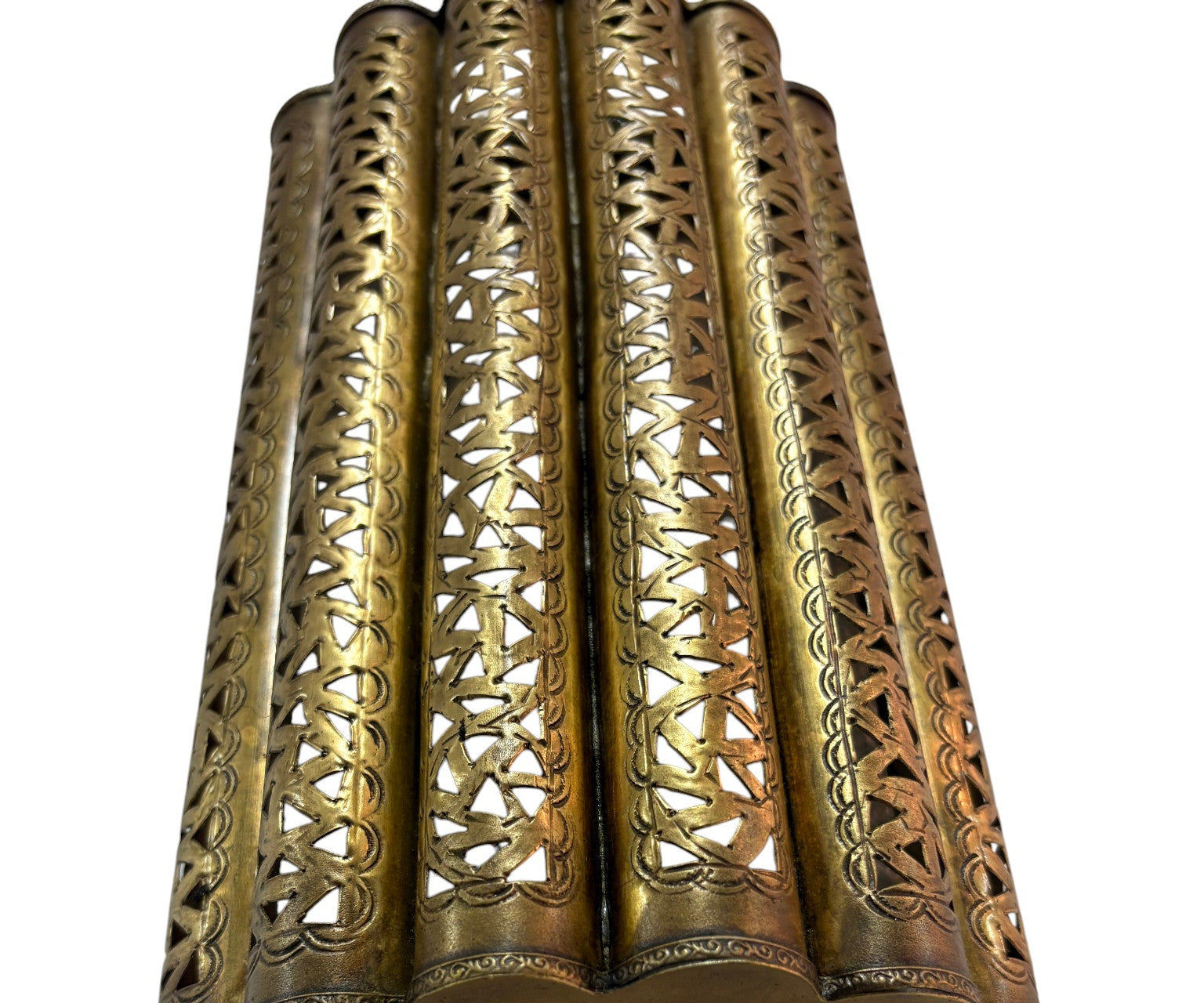 Curved Moorish Brass Sconce