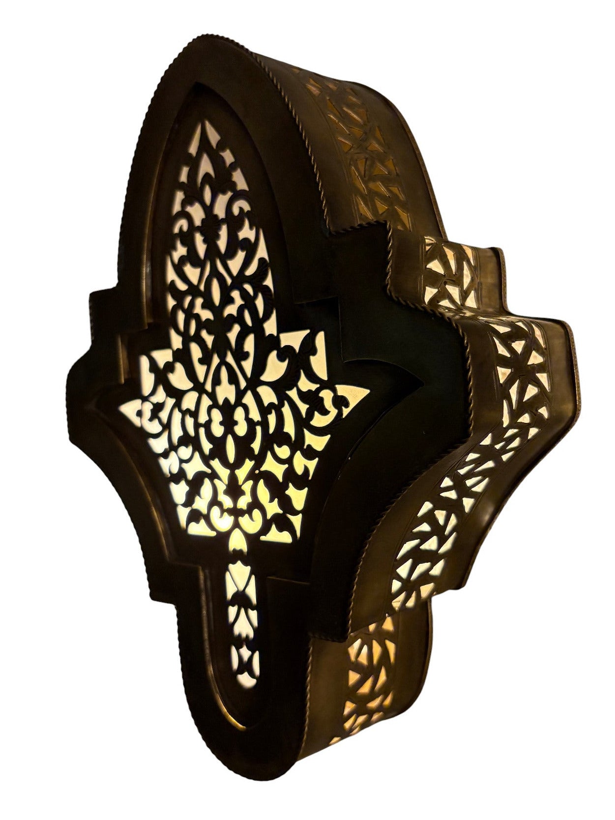 Fleur De Lis Brass Sconce