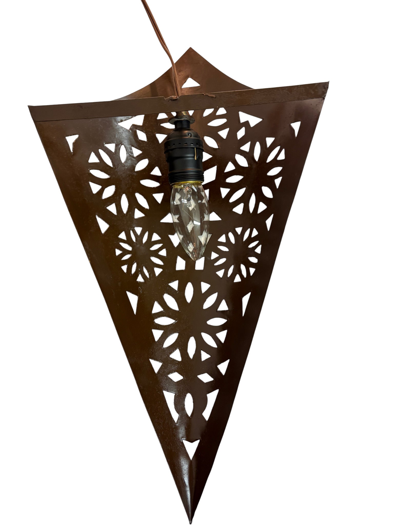 Moroccan Wrought Iron Sconce Light Fixture