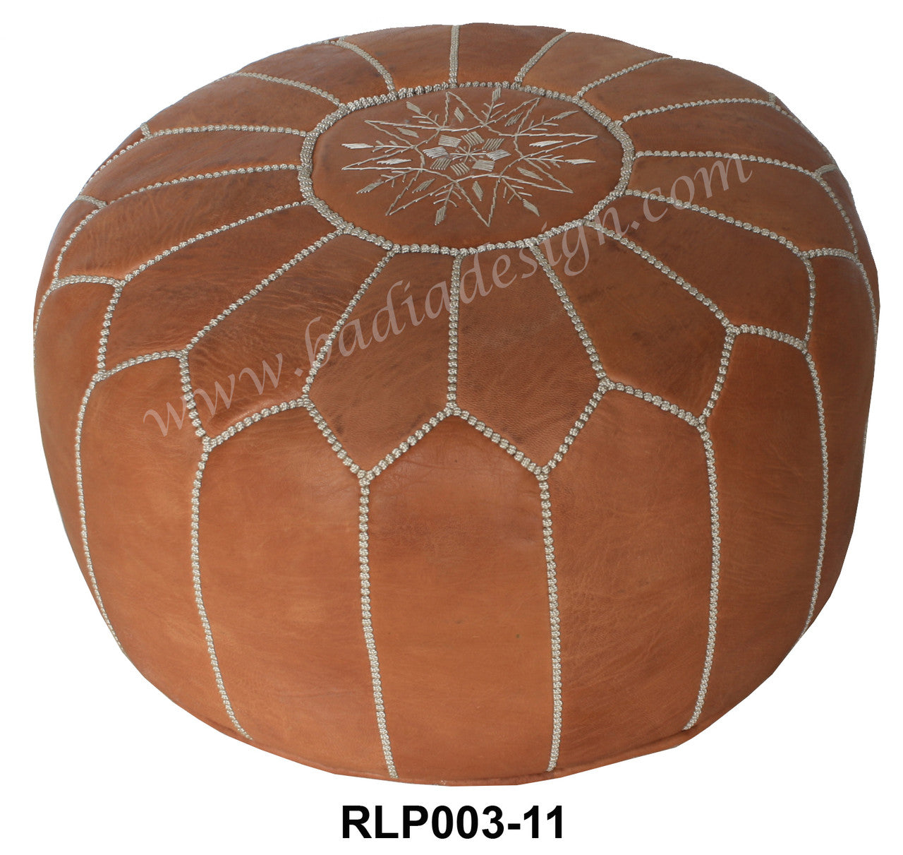 Premium Leather Moroccan Ottoman