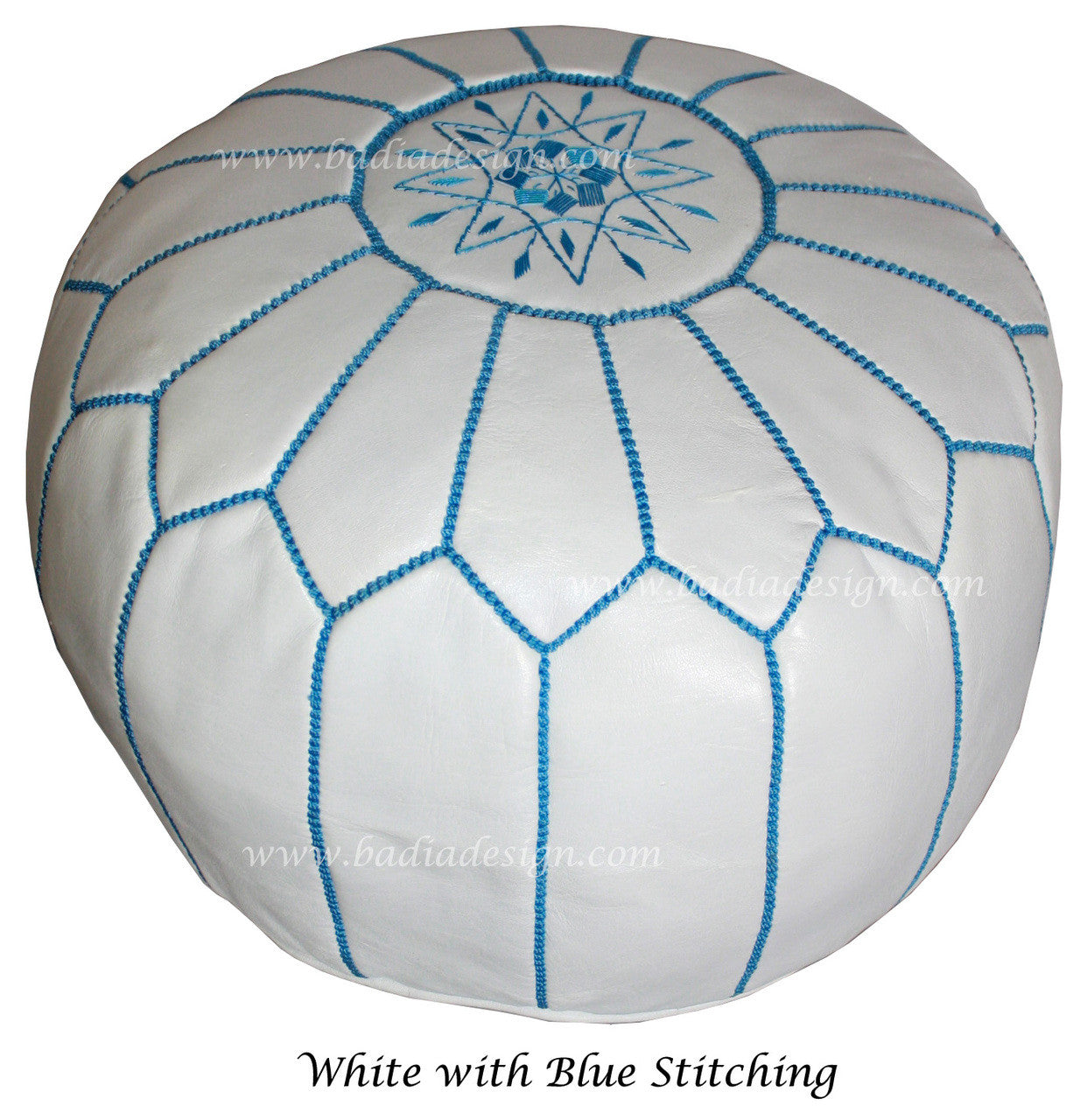 Premium Leather Moroccan Ottoman