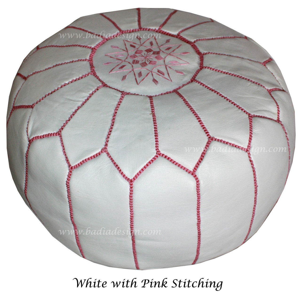 Premium Leather Moroccan Ottoman