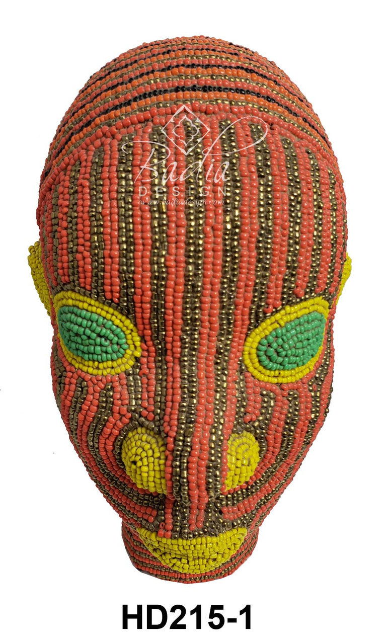 Handmade African Beaded Heads