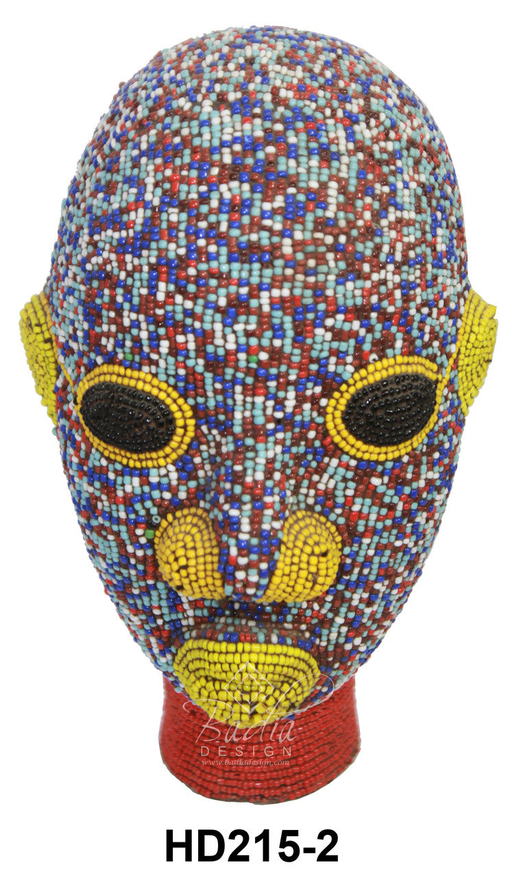 Handmade African Beaded Heads