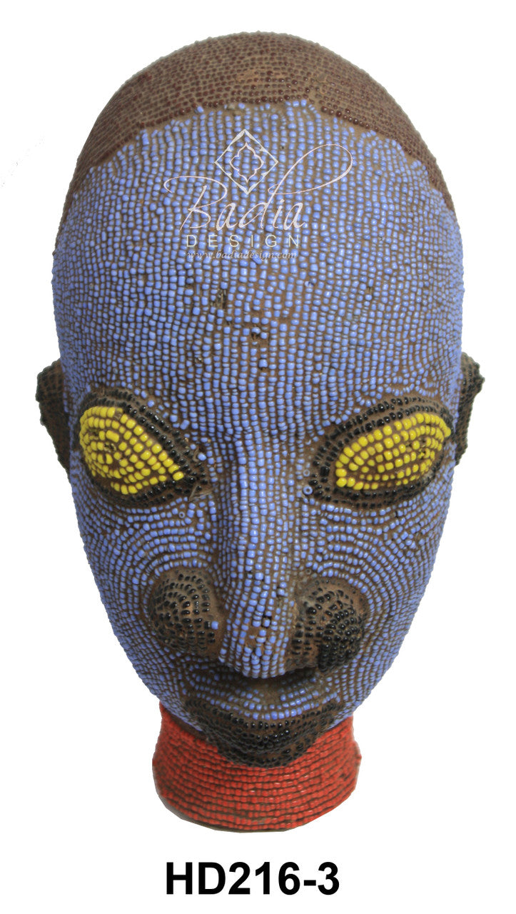 Handmade African Beaded Heads