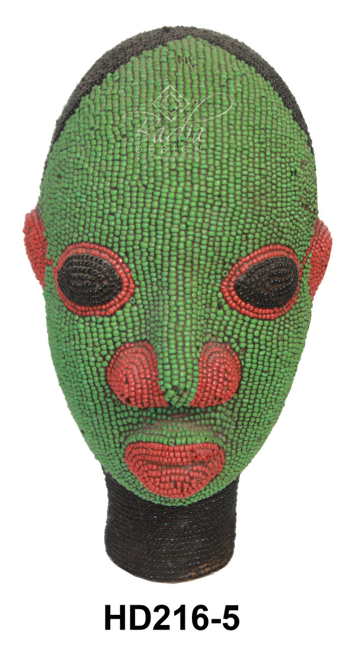 Handmade African Beaded Heads