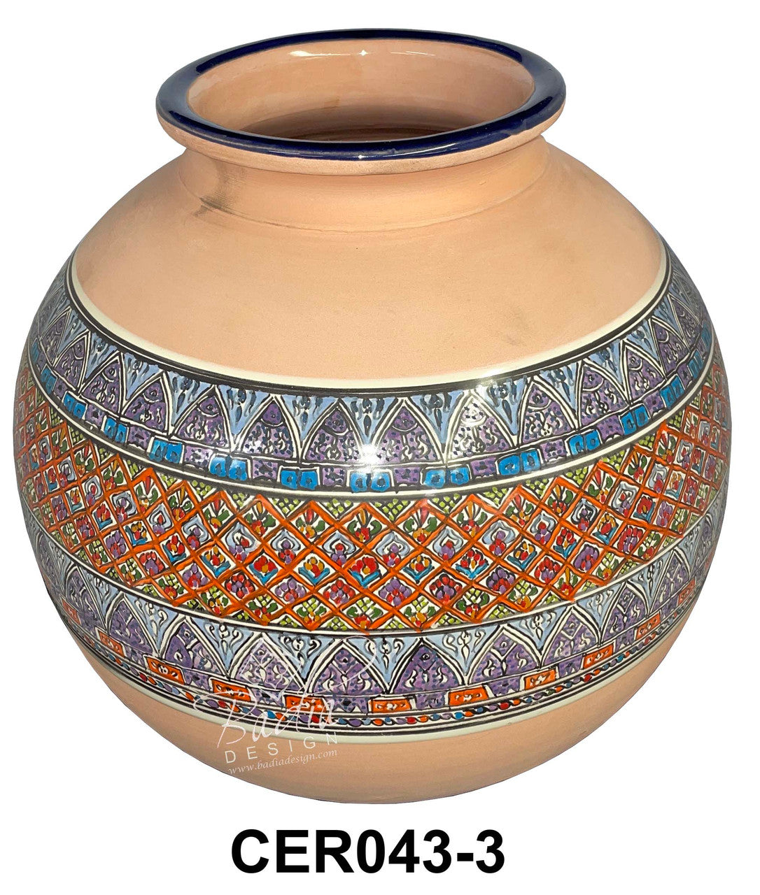 Modern Hand Painted Ceramic Planter