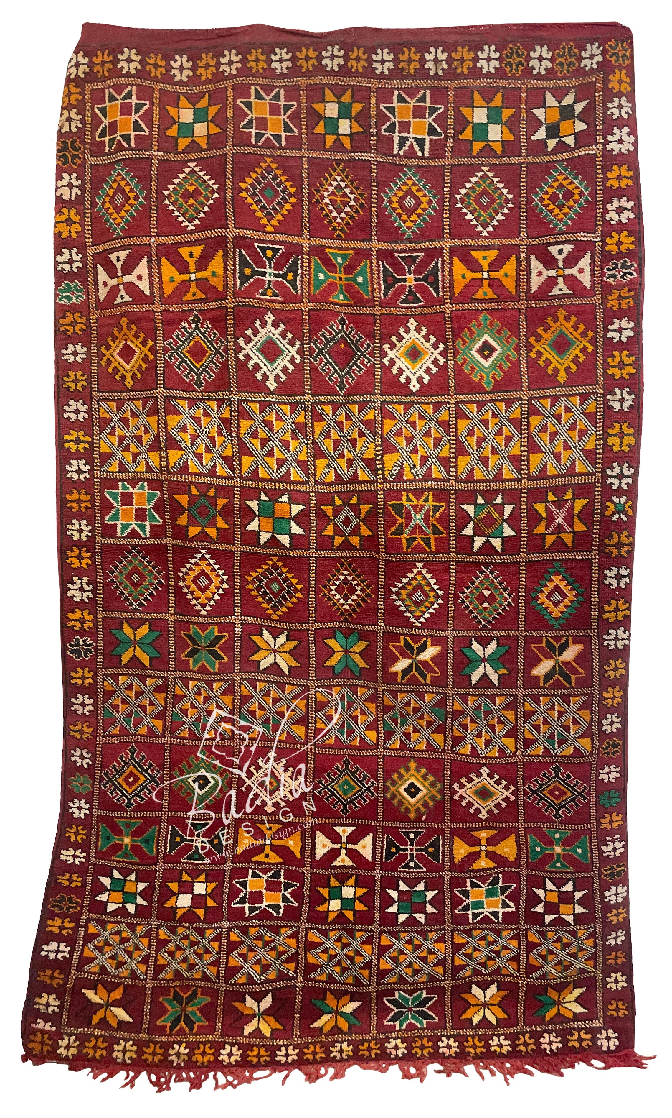 Authentic Kilim Rug with Tribal Designs