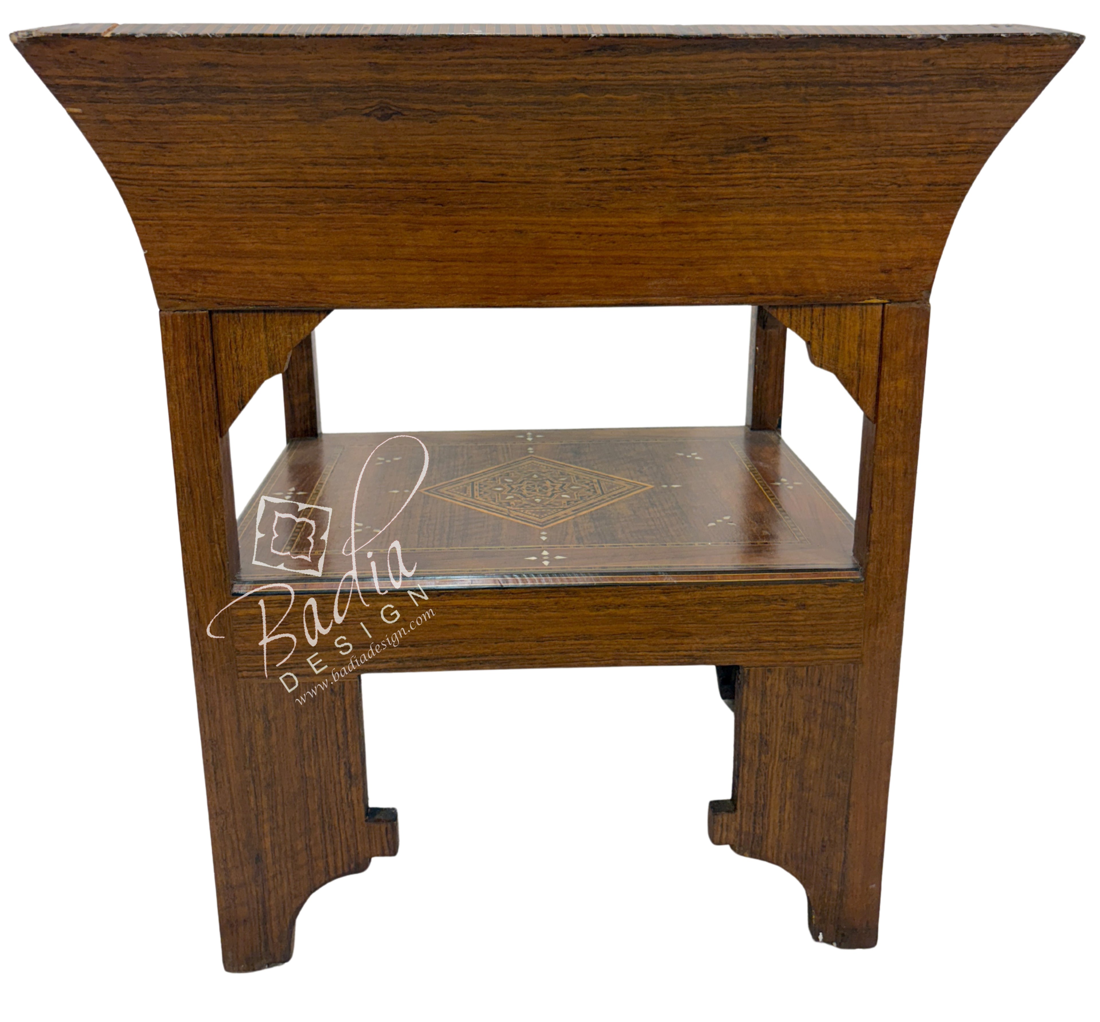 Handcrafted Mother of Pearl Inlay Chair