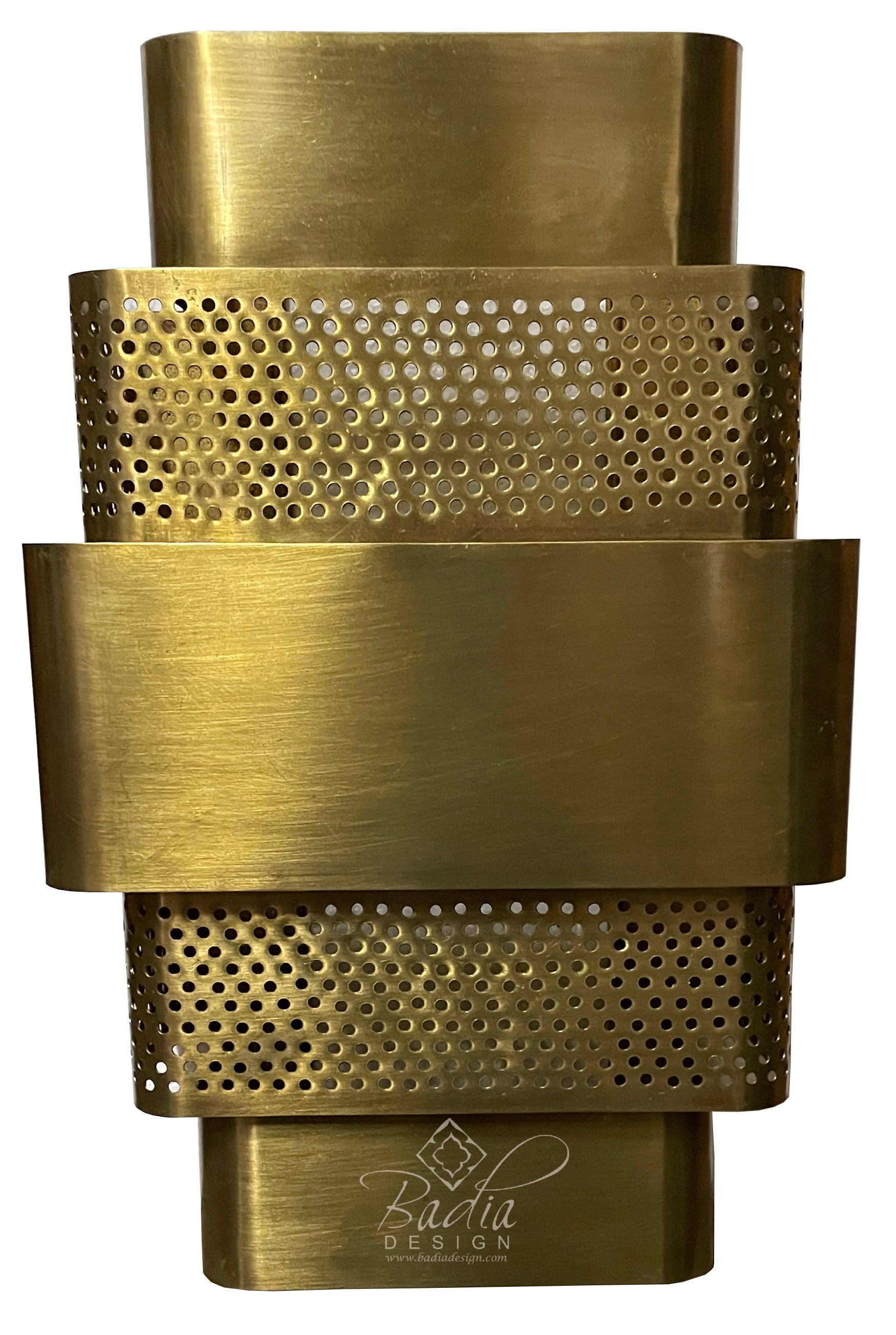 Intricately Designed Brass Wall Sconce