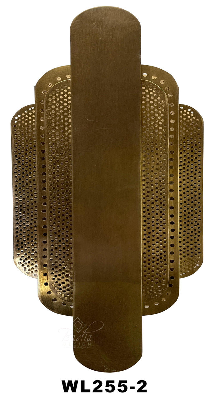 Intricately Designed Brass Wall Sconce