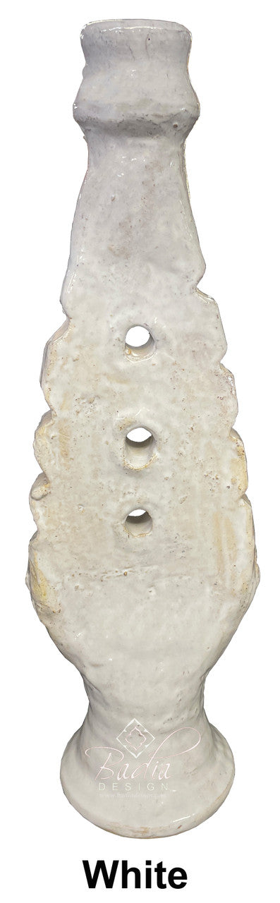 Tall Hand Sculpted Ceramic Candle Holders