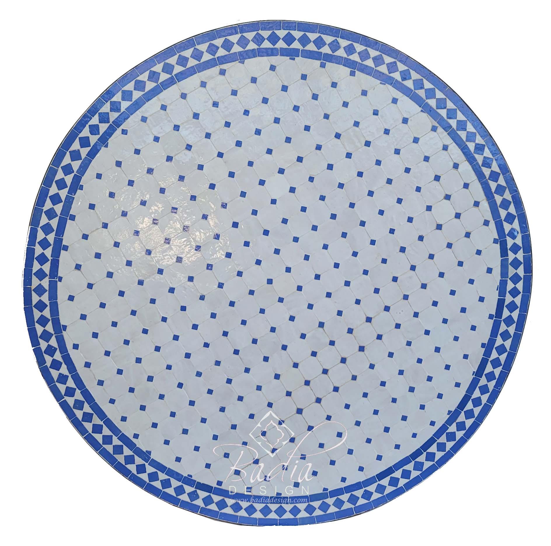 48" Moroccan Mosaic Tile Table Top