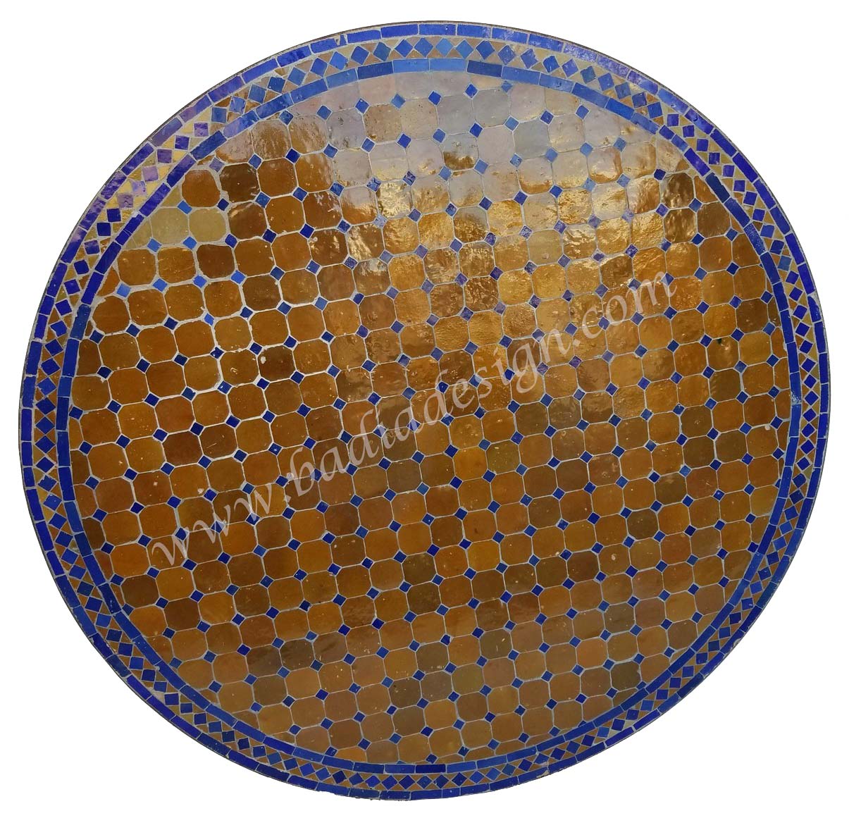 48" Moroccan Mosaic Tile Table Top