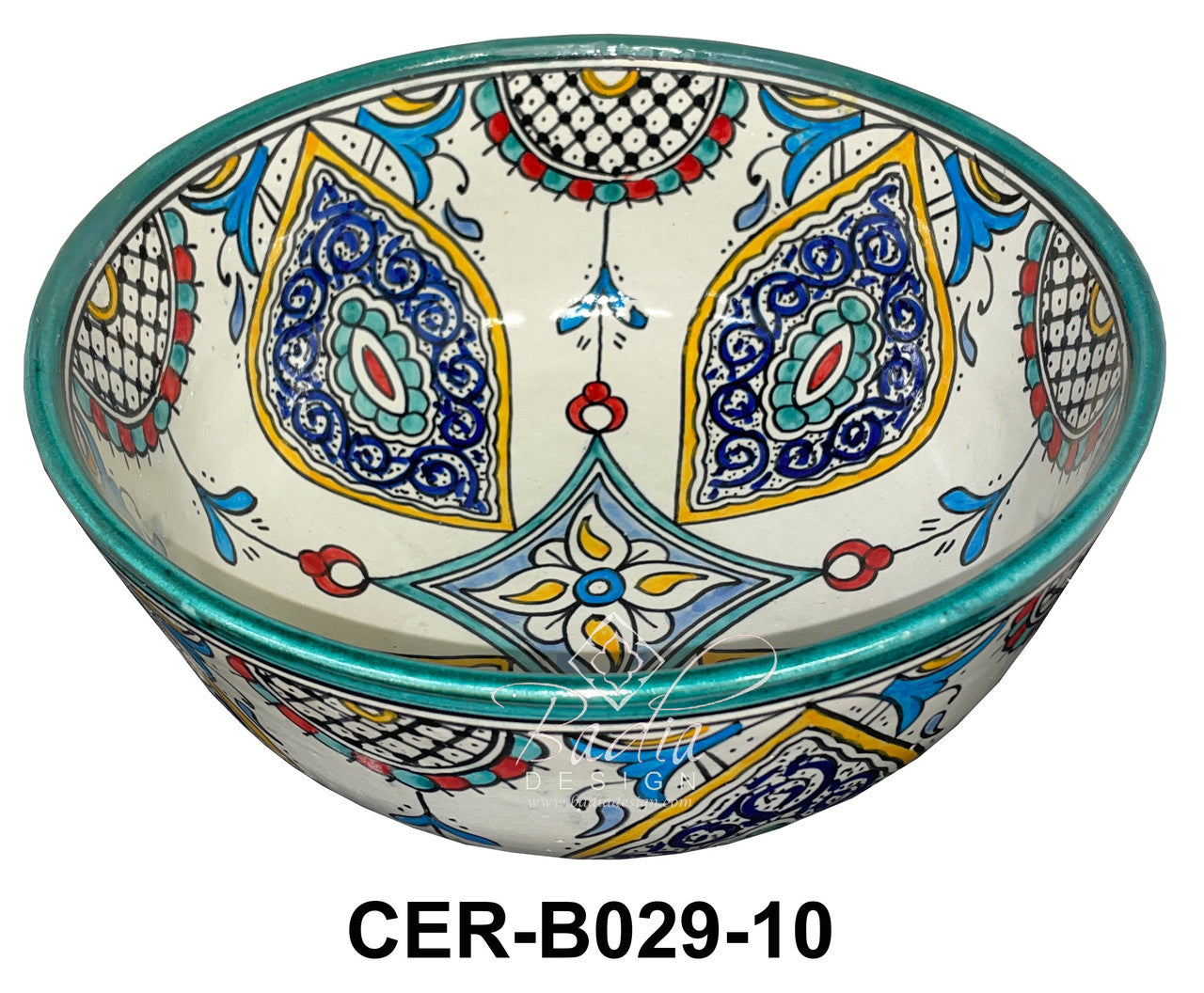 Multi-Color Hand Painted Ceramic Bowls