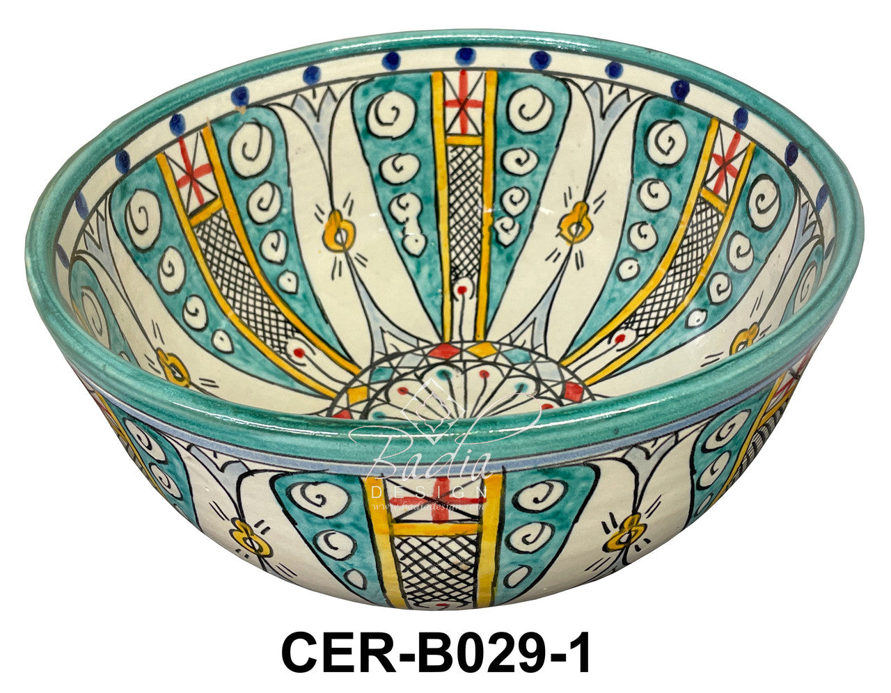 Multi-Color Hand Painted Ceramic Bowls