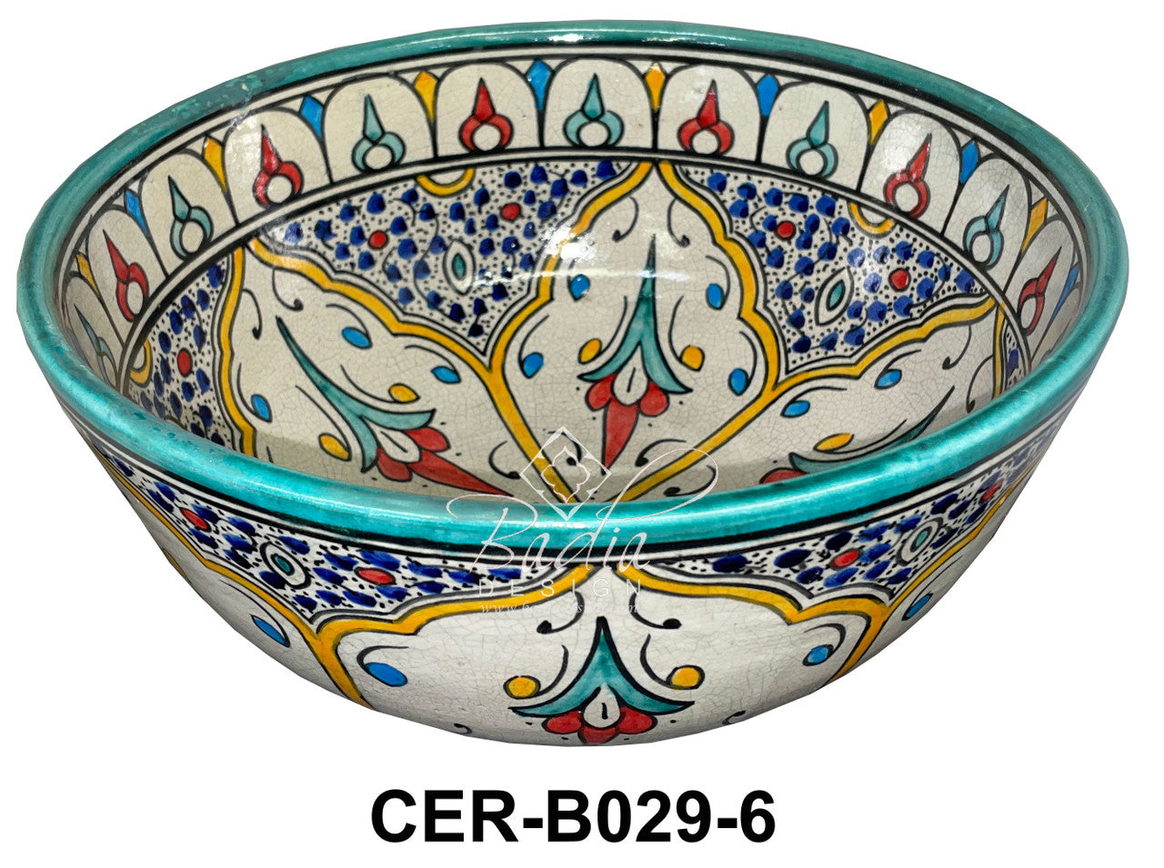 Multi-Color Hand Painted Ceramic Bowls