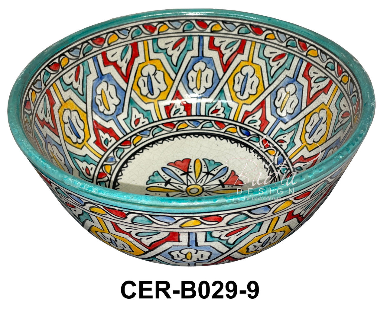 Multi-Color Hand Painted Ceramic Bowls
