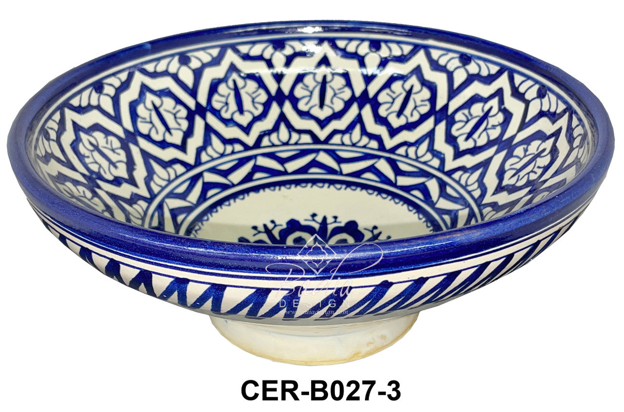 Moroccan Multi-Color Hand Painted Ceramic Bowls