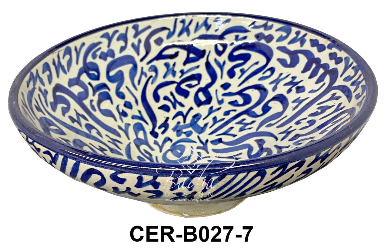 Moroccan Multi-Color Hand Painted Ceramic Bowls