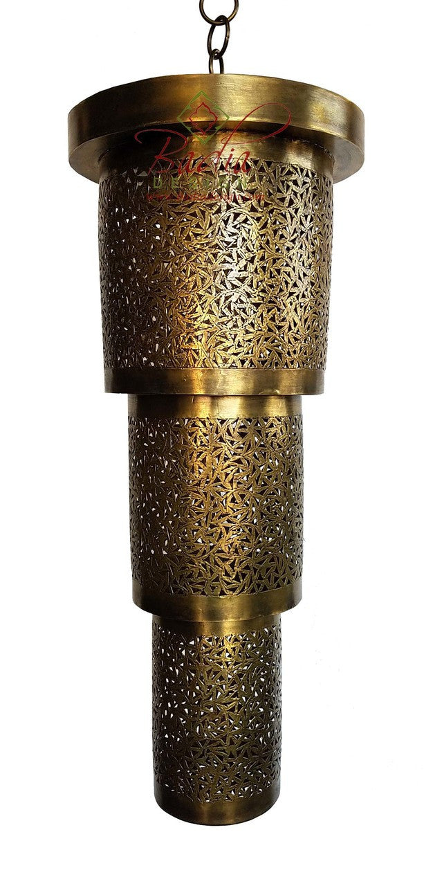 Cylinder Brass and Silver Lanterns