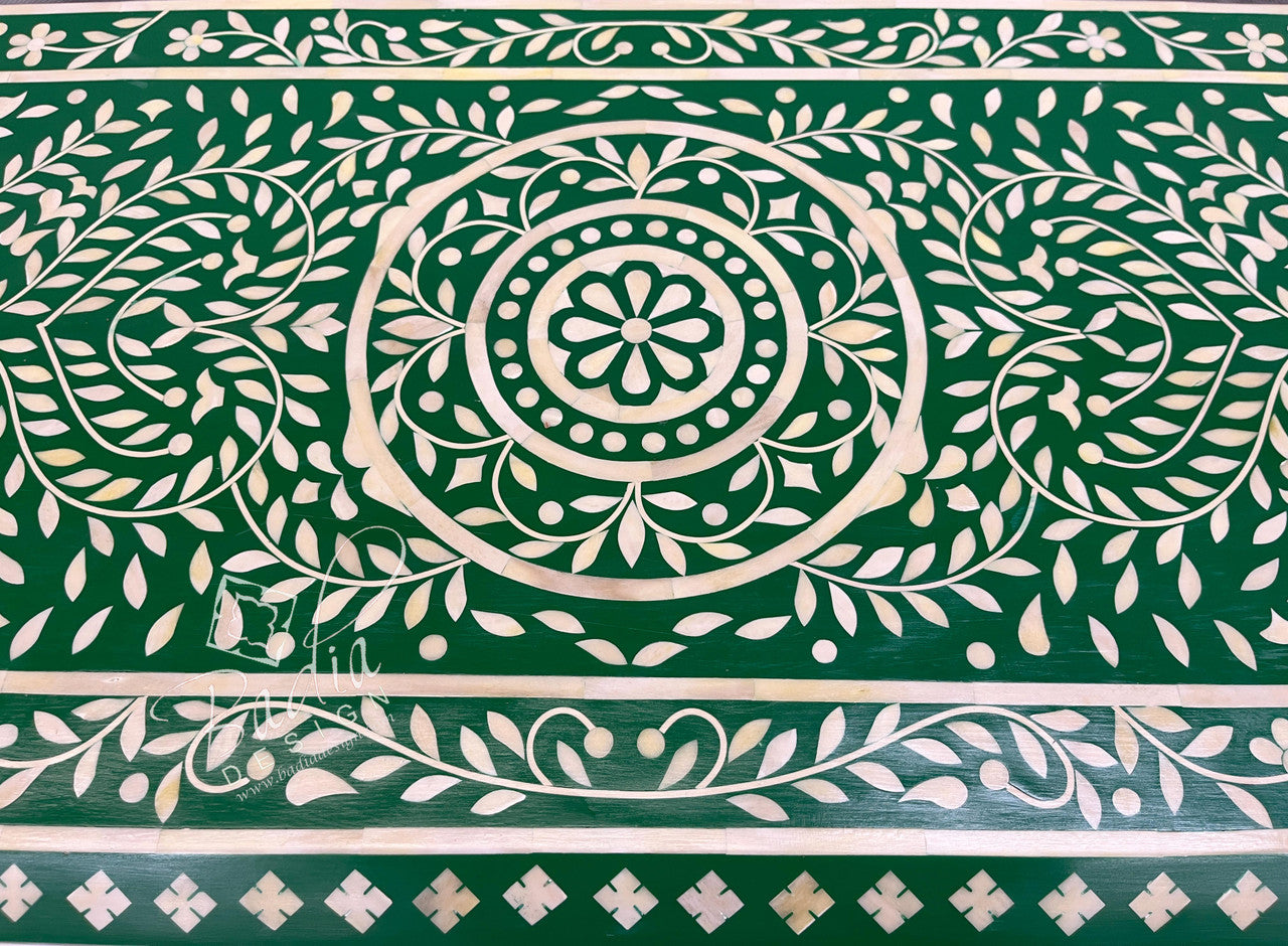 Green Moroccan Mother of Pearl Inlay Dresser