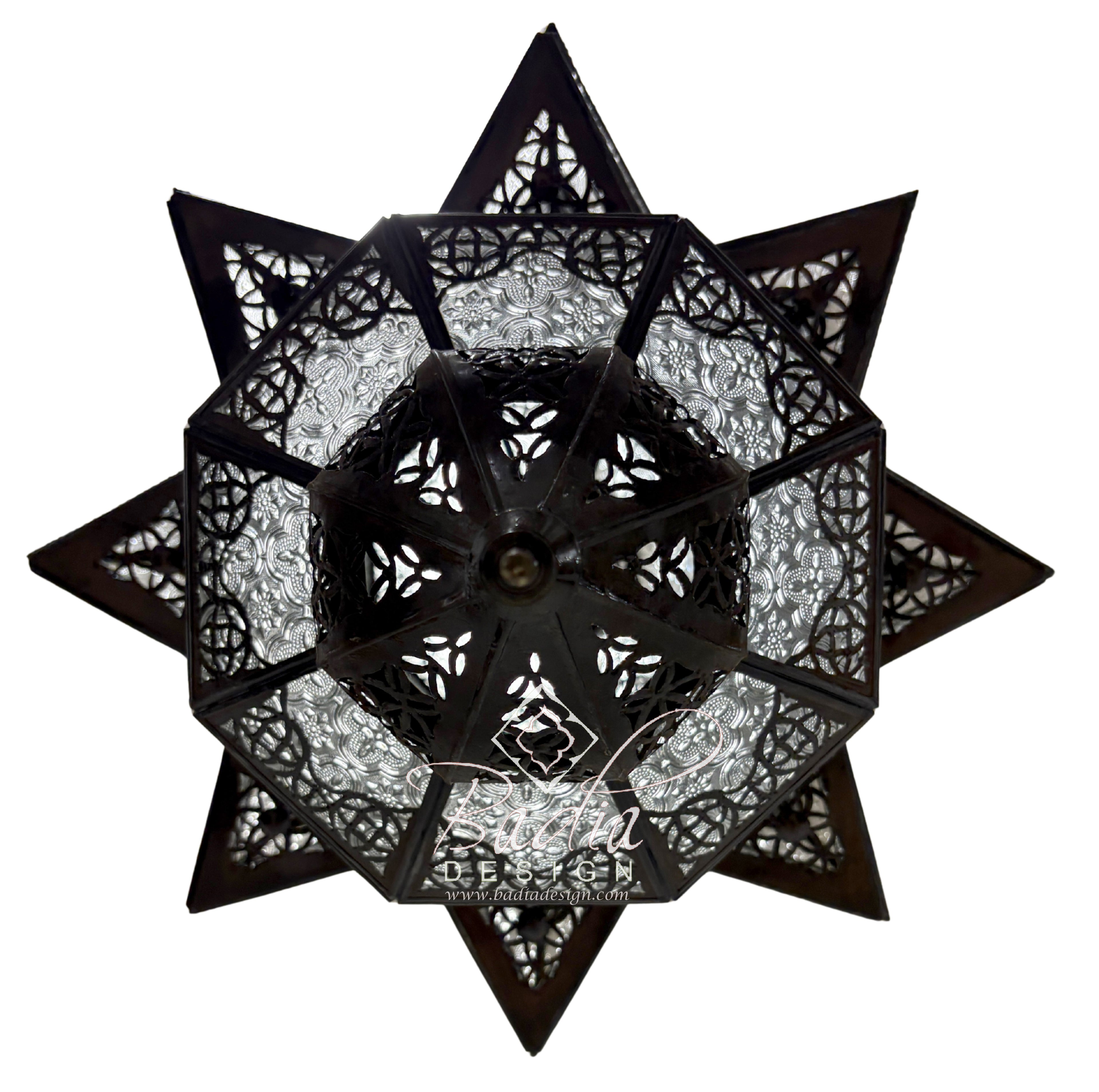 Large White Frosted Glass Lantern