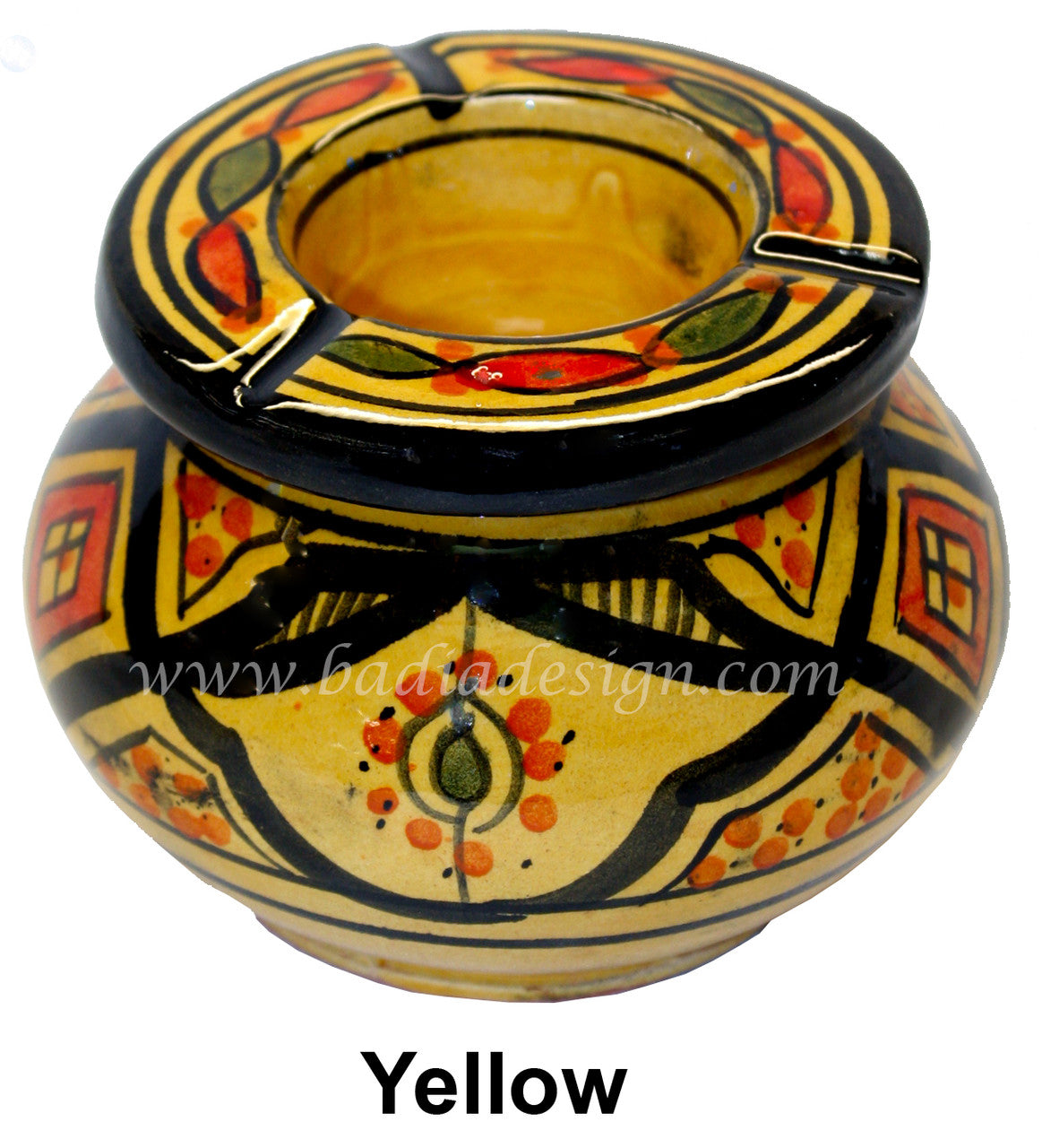 Hand Painted Ceramic Ashtray