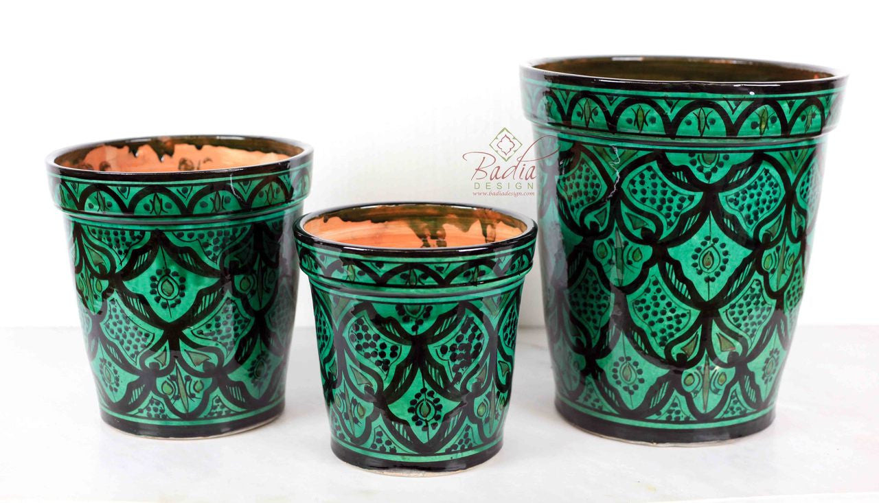 Stylish Hand Painted Ceramic Planter