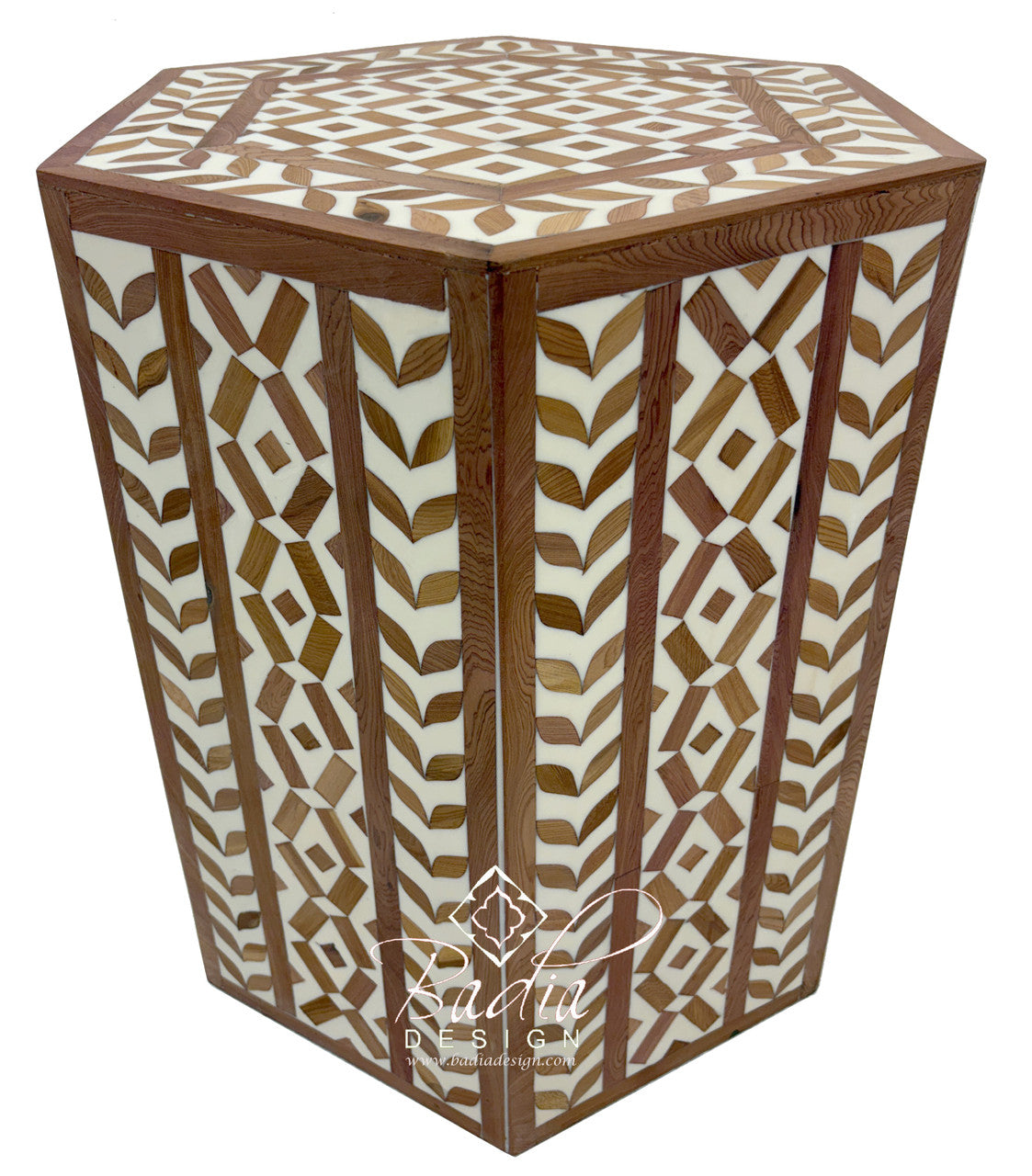 Cedar Wood and Resin Inlay Table