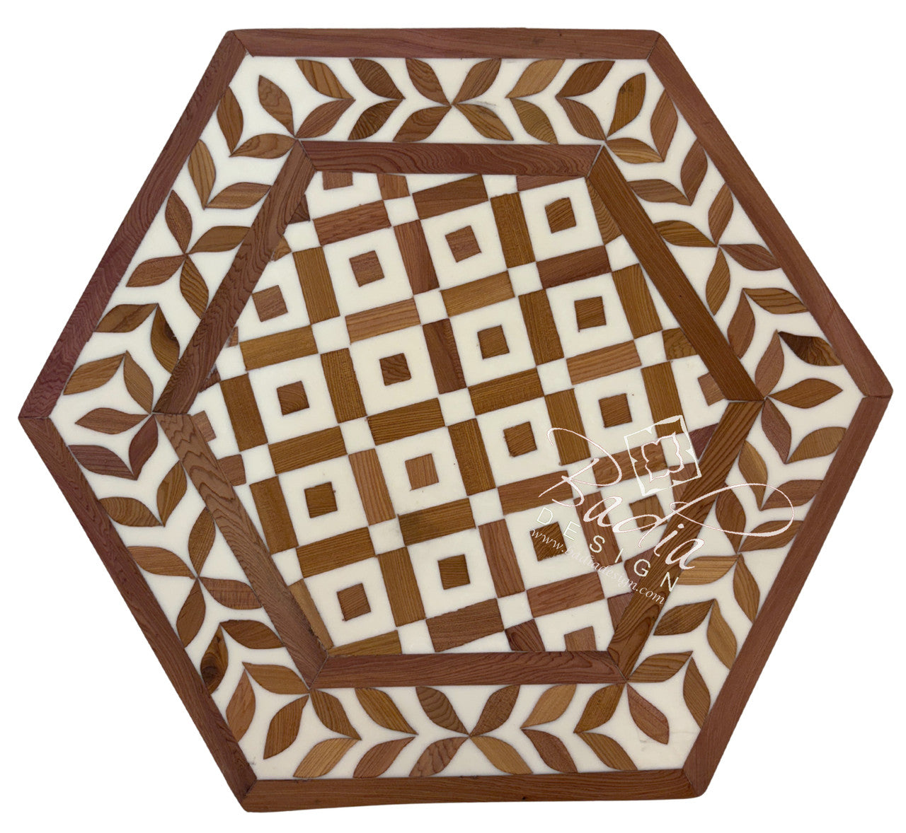 Cedar Wood and Resin Inlay Table