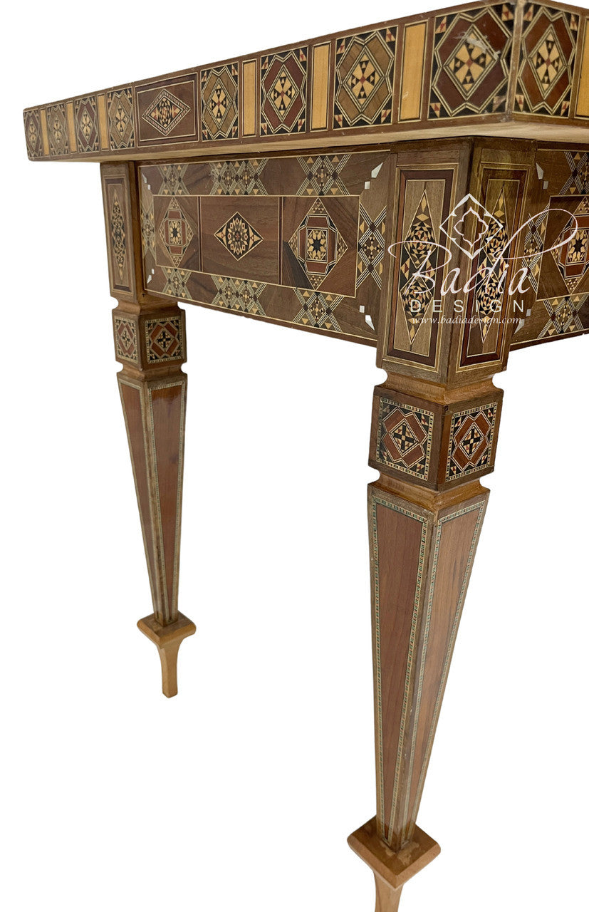 Handcrafted Syrian Design Inlay Gaming Table