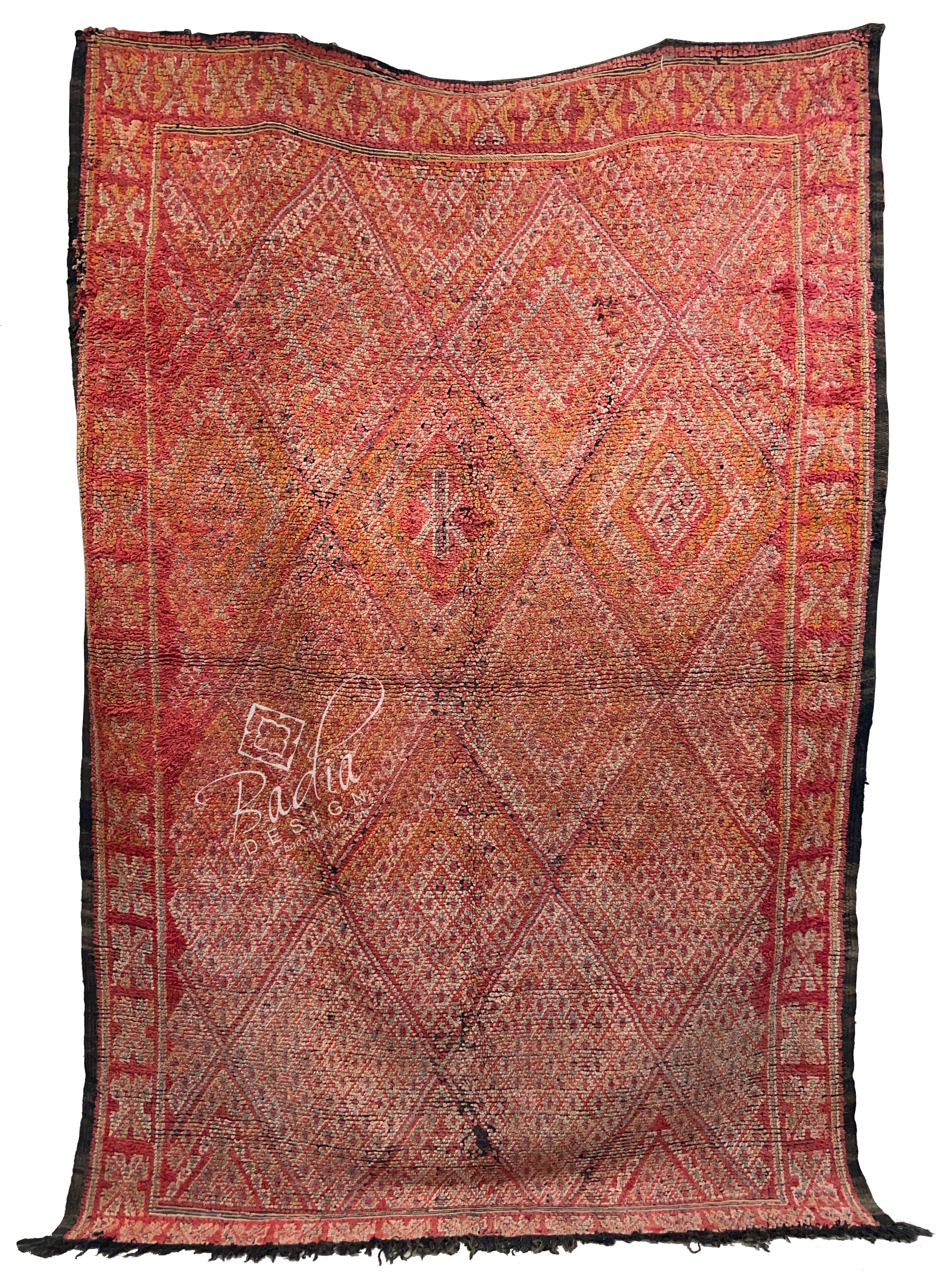 Red Vintage Moroccan Rug