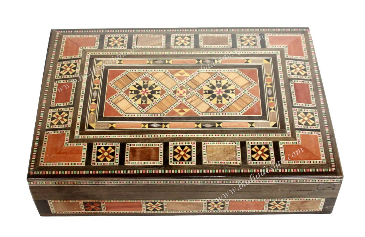 Inlaid Wooden Jewelry Box