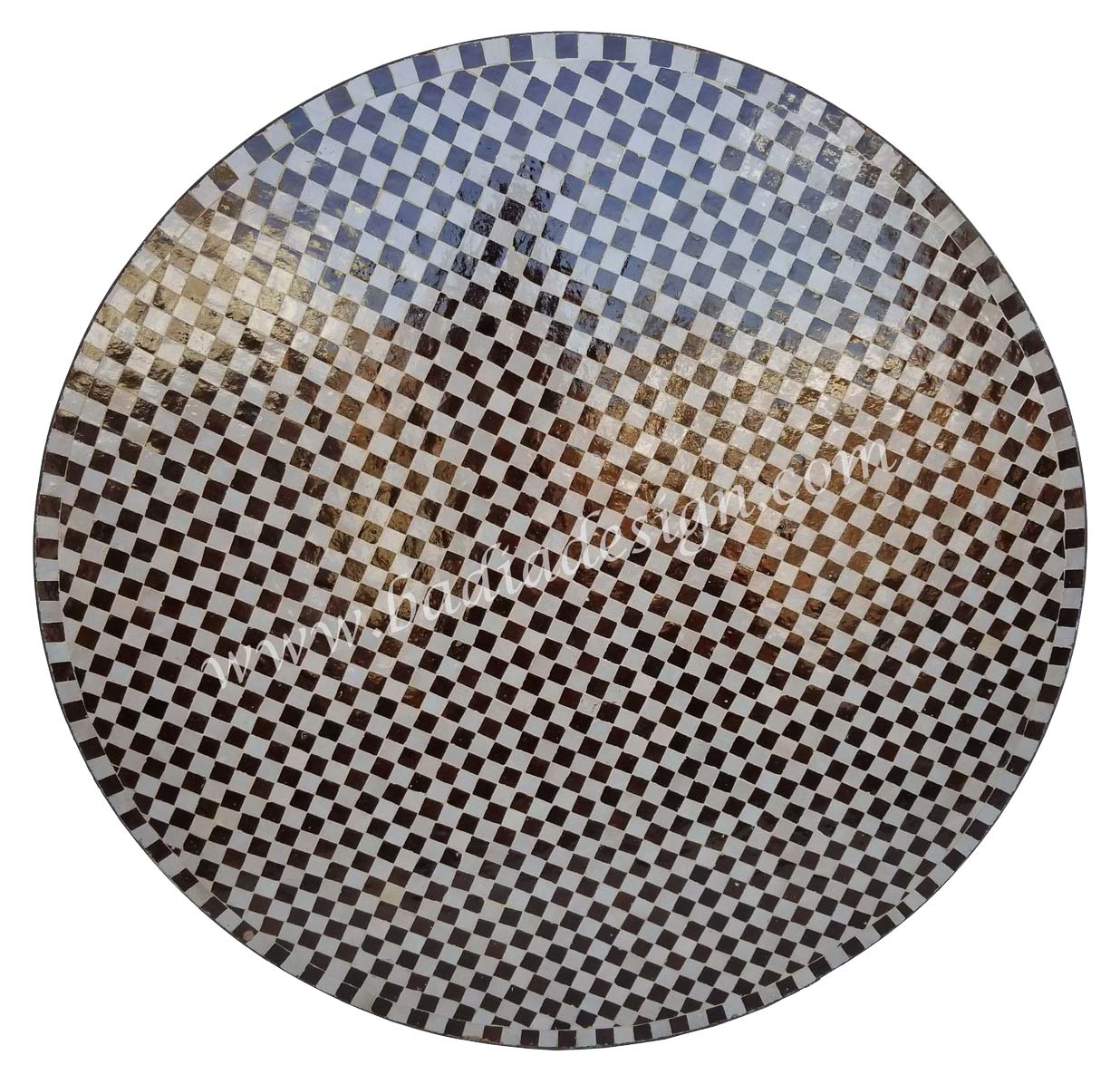 48" Intricate Designed Mosaic Tile Table Top