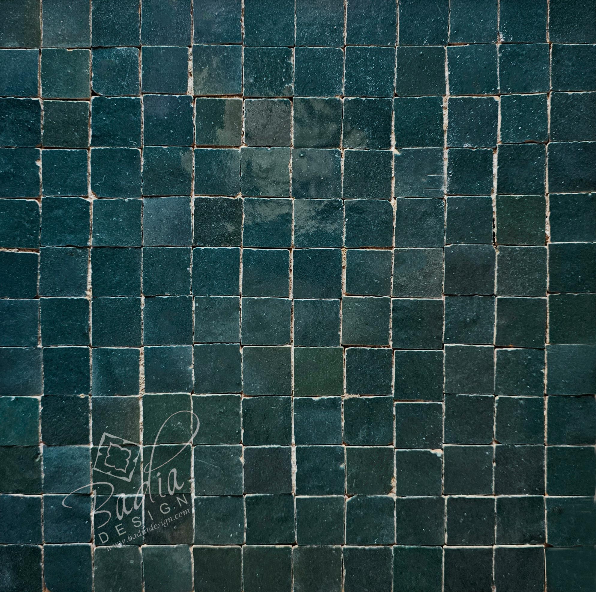 Jade Green Glazed Zellige Tile - TM133