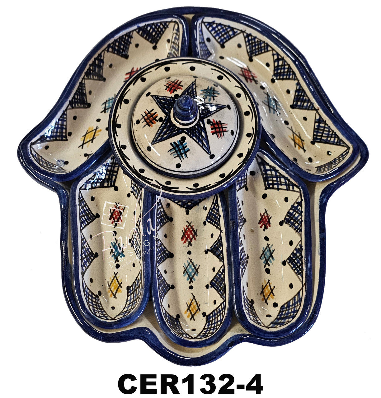 Kamsah Hand Ceramic Serving Trays